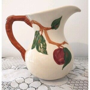 Franciscan Apple Earthenware Dinnerware Juice/Milk Pitcher Vintage 28oz USA